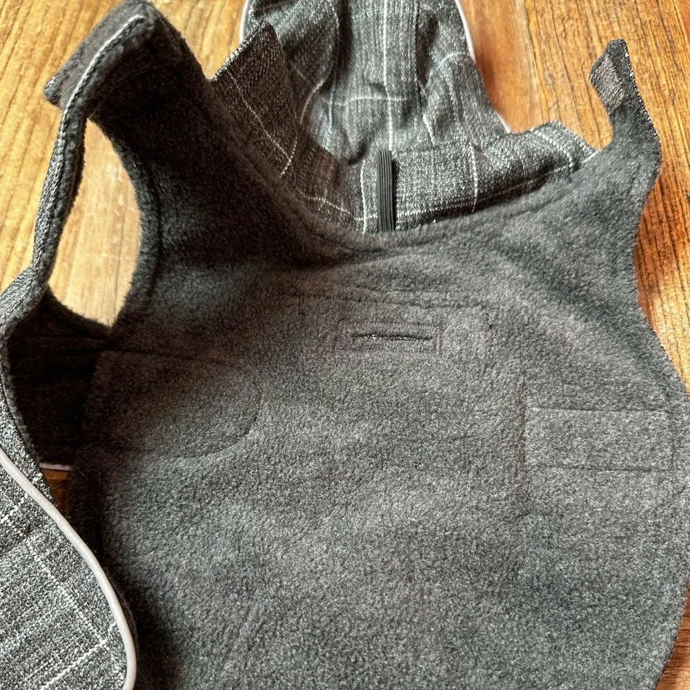Gray Plaid Dog Coat hoodie